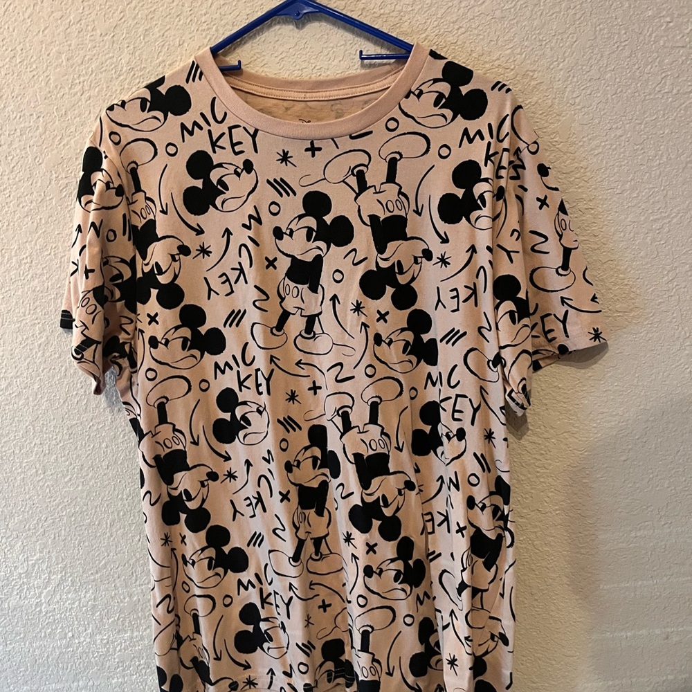 Disney Mickey Mouse Beige and Black Tee